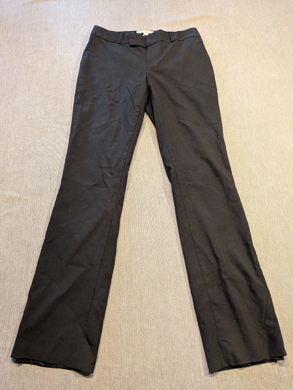 Banana Republic Logan Black Mid Rise Straight Dress Pants Women’s Size 0